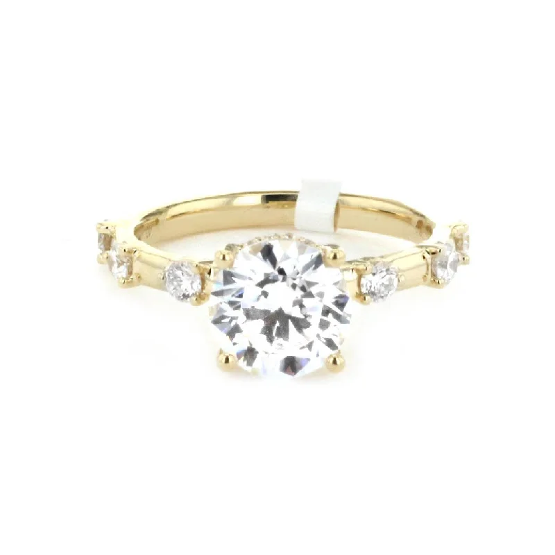 0.38 ctw Diamond Hidden Halo Engagement Ring