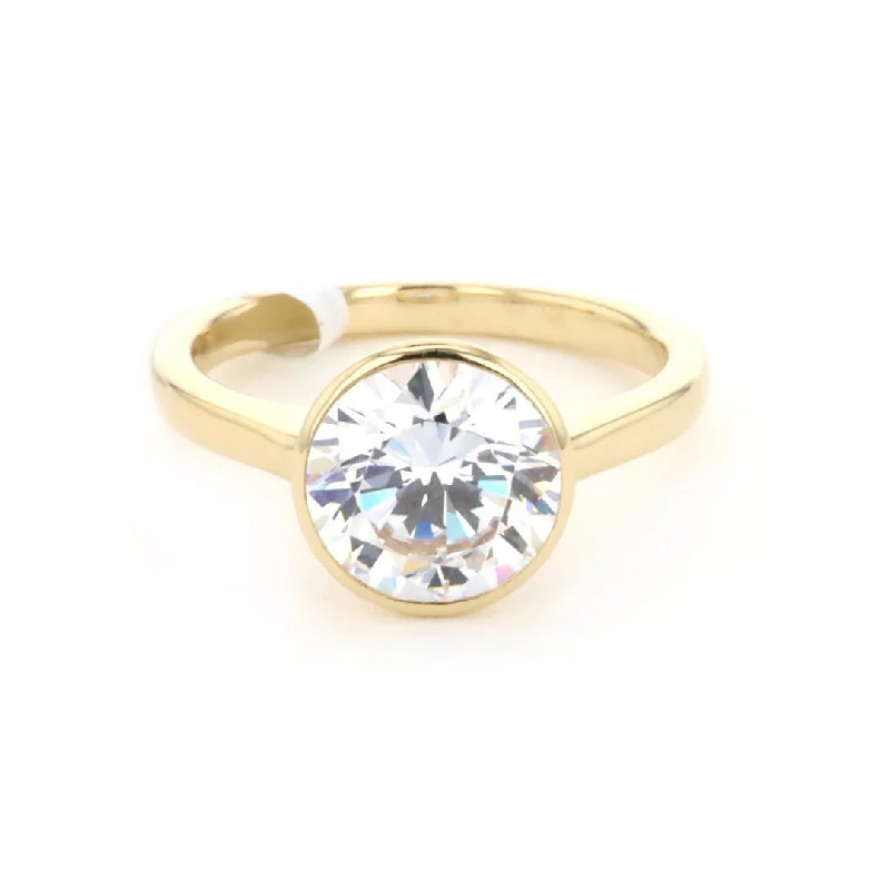 Bezel Solitaire Engagement Ring