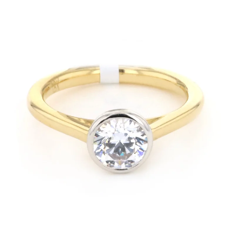 Bezel Solitaire Engagement Ring