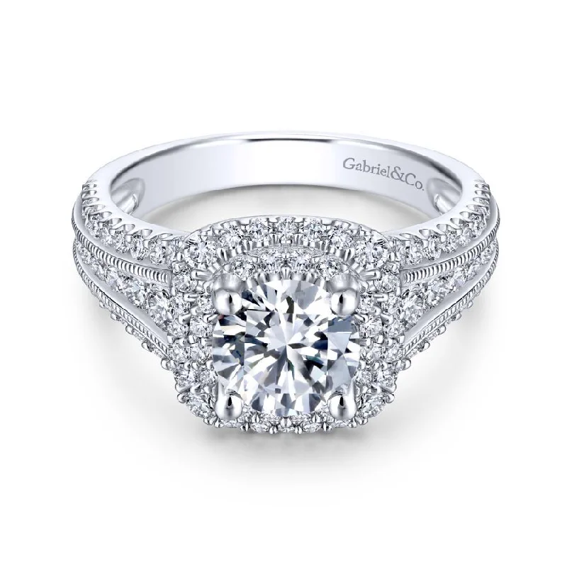 Henrietta Double Halo Engagement Ring Setting