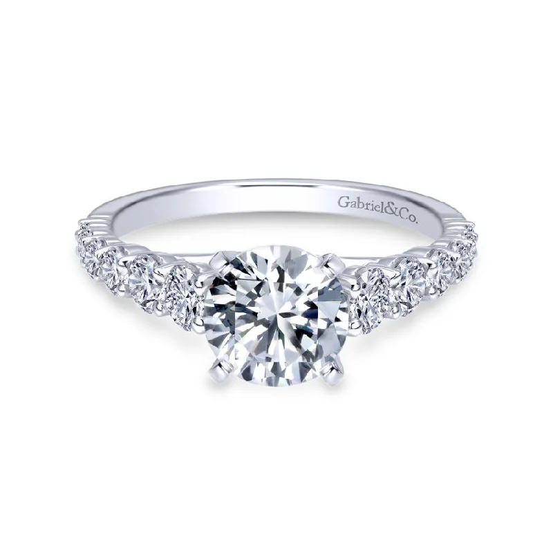 Taylor Engagement Ring Setting in White Gold