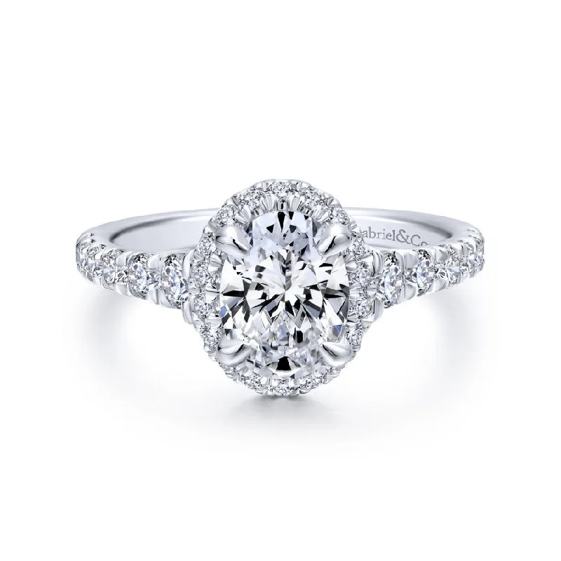 Hazel Oval Engagement Ring Setting