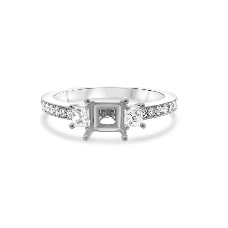 0.57 ctw Diamond Three-stone Engagement Ring