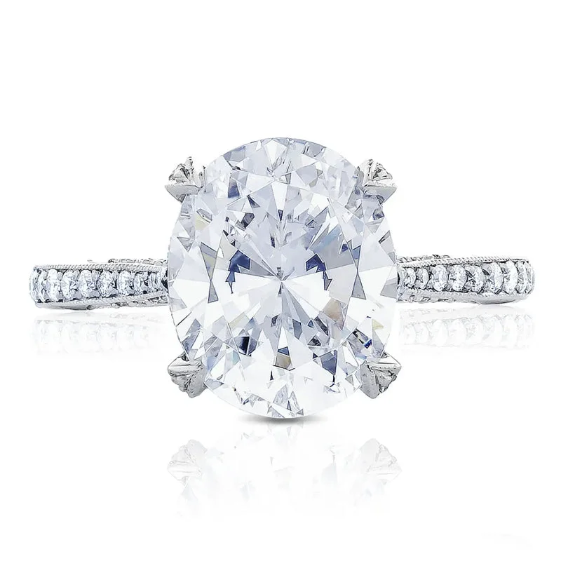 Tacori  RoyalT Platinum Oval Solitaire Engagement Ring