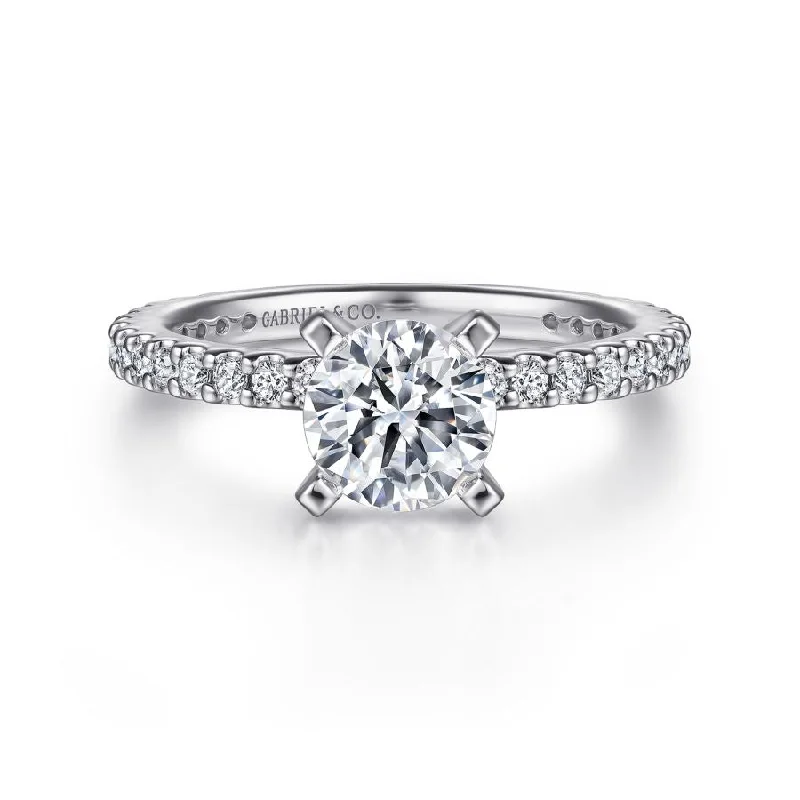 Logan Engagement Ring Setting with Eternity Band