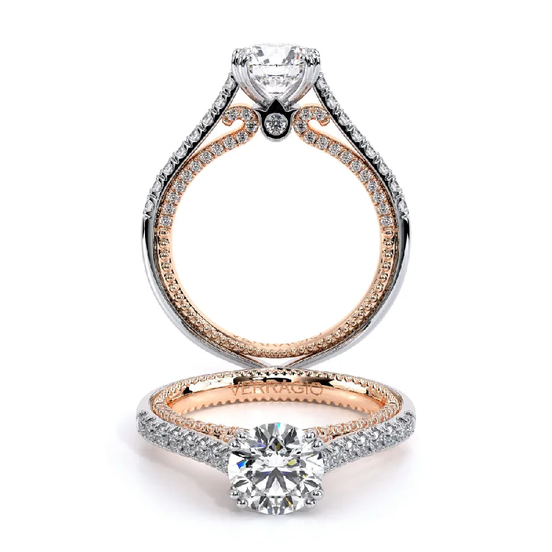 Verragio Couture Two-Tone Round Diamond Engagement Ring 