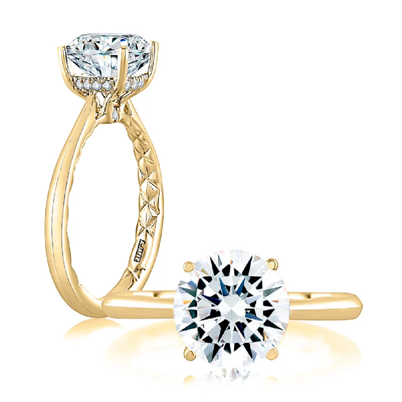 A. Jaffe Solitaire Engagement Ring with Surprise Diamonds