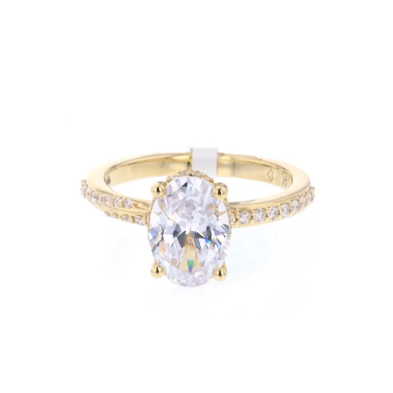 0.24 ctw Diamond Hidden Halo Engagement Ring